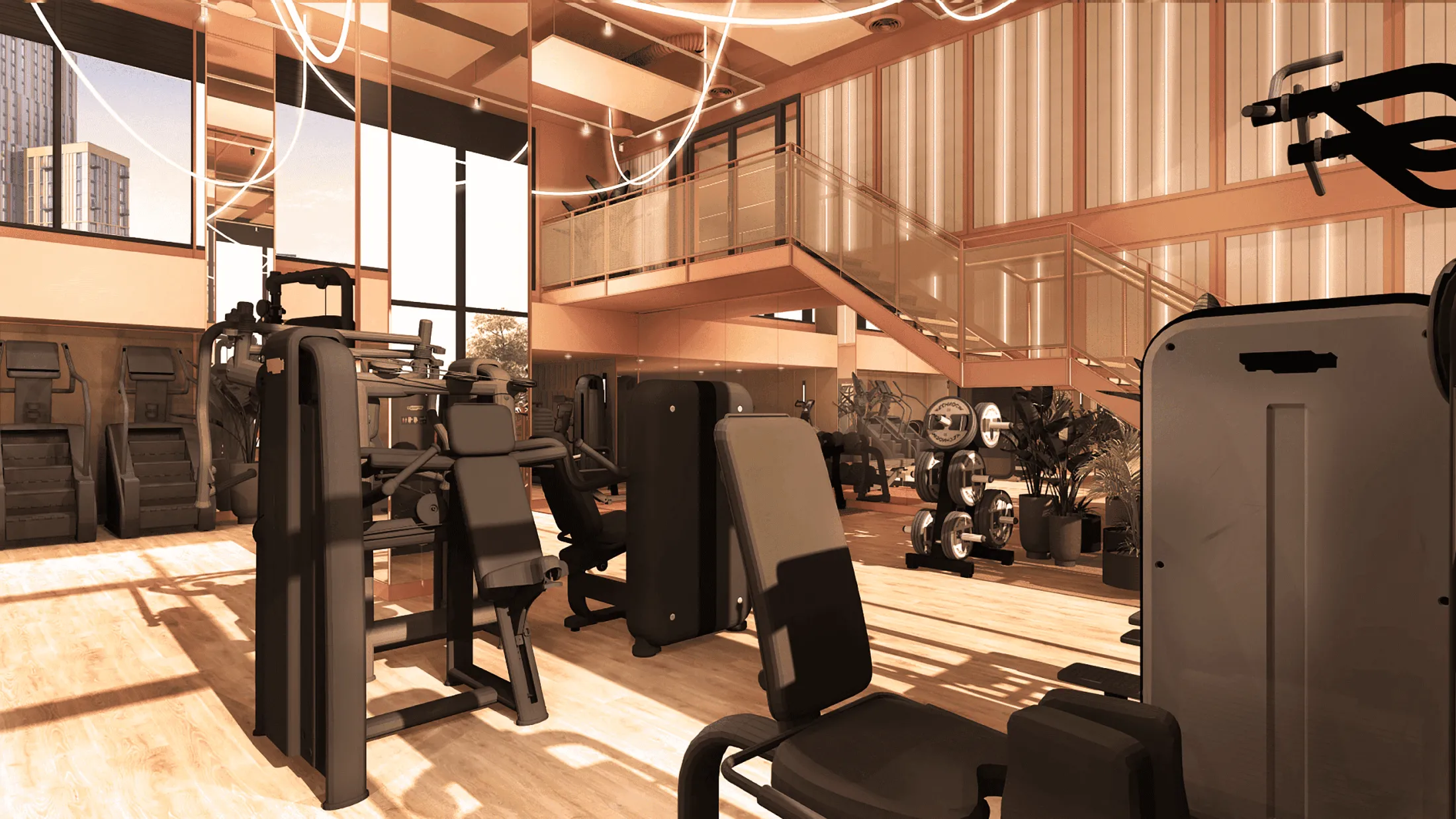 Hi-tech gym