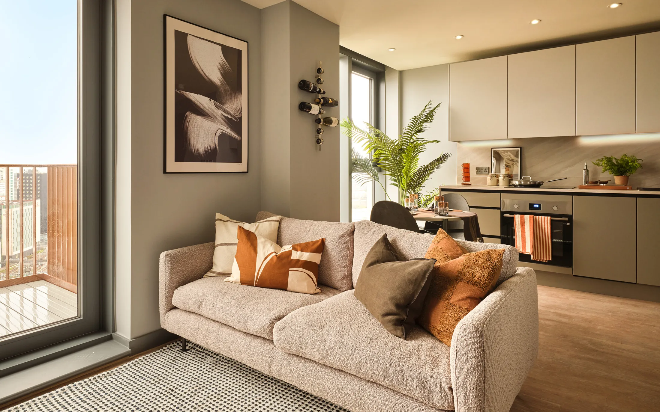 Tai Afon - Studio Apartment - Living area