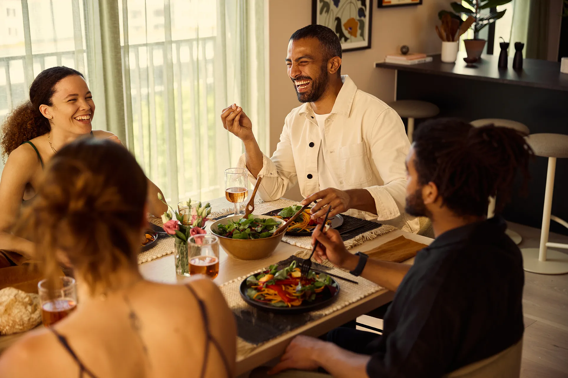 Tai Afon - Residents in Private Dining Room