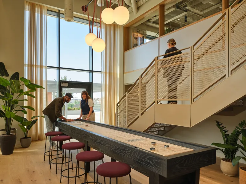 Tai Afon - Games room with shuffleboard